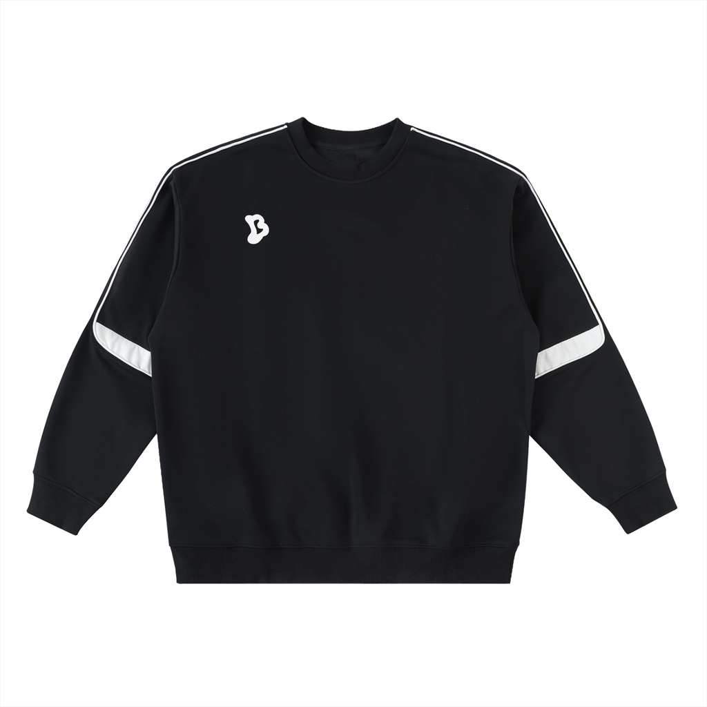 Oversized Crewneck Taped Sweatshirt