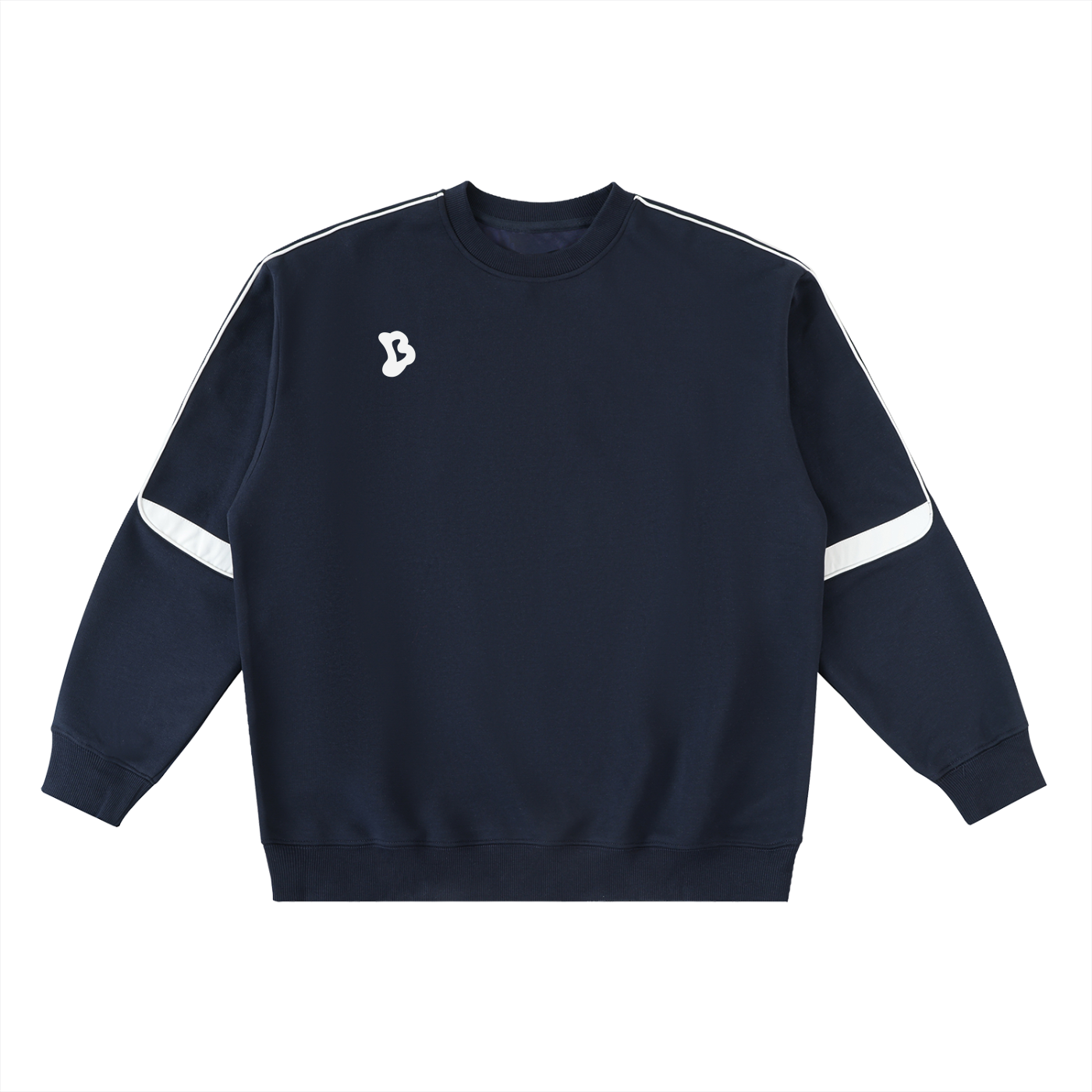 Oversized Crewneck Taped Sweatshirt